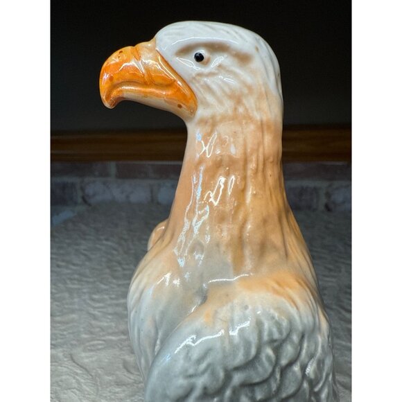 Vintage Brazilian Porcelain Bald Eagle Mid Century - Picture 9 of 16